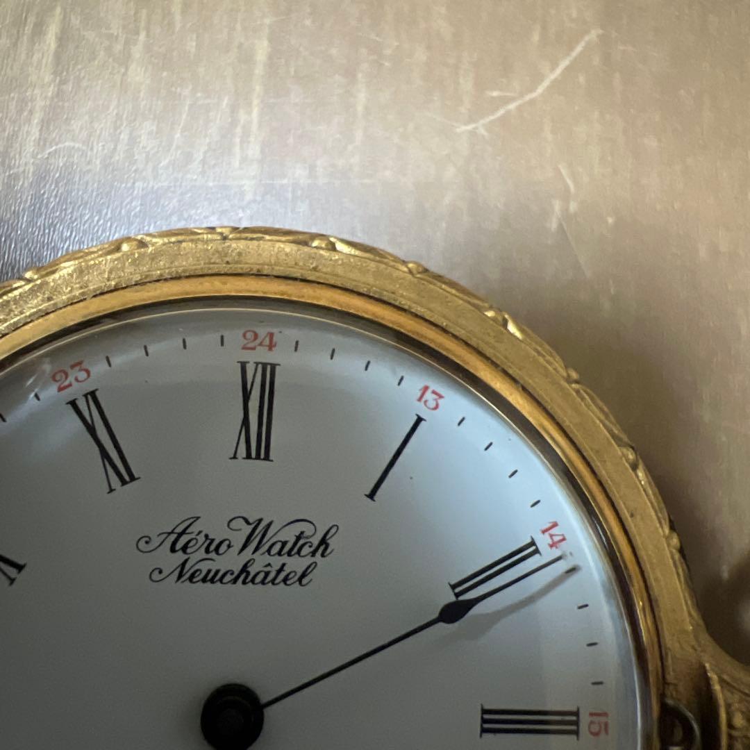 懐中時計　アンティーク　AERO WATCH