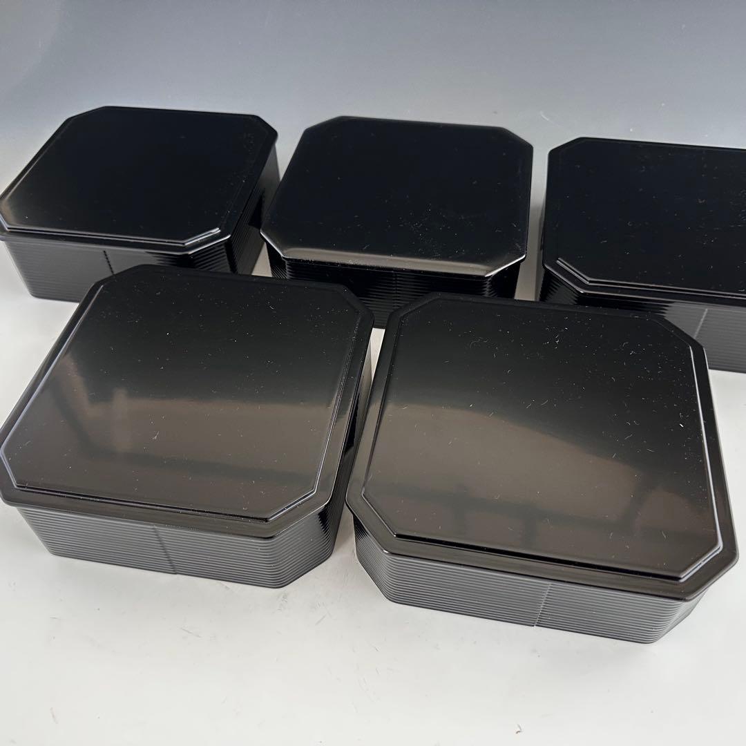 茶道具　即中斎好写　鱗透　五重　縁高　菓子器　熊谷秀穂　共箱　漆器　濃茶　茶事