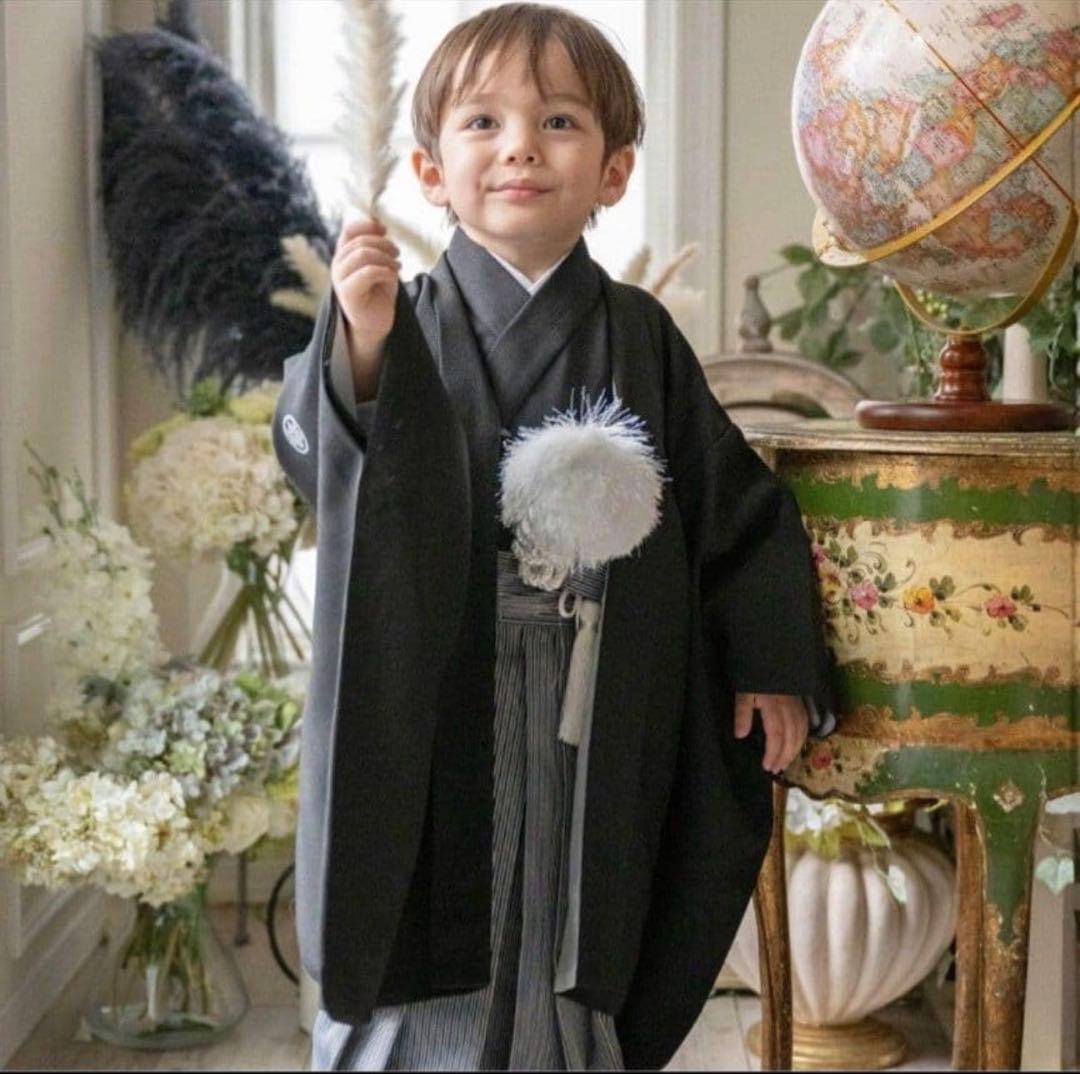 袴 男の子 七五三 着付カンタン羽織袴セット 草履付キャサリンコテージ