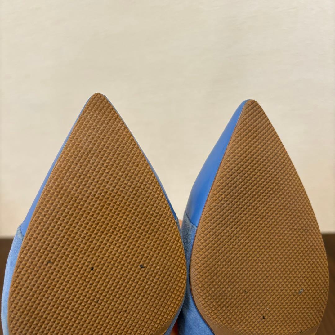 PELLICO スウェード　ブルー　 ポインテッドトゥ 36