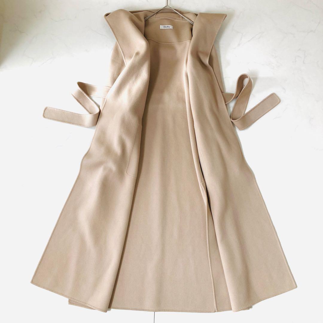 美品✨マックスマーラ　クチートアマーノ　マキシ丈　ガウンコート　ベルテッド　42
