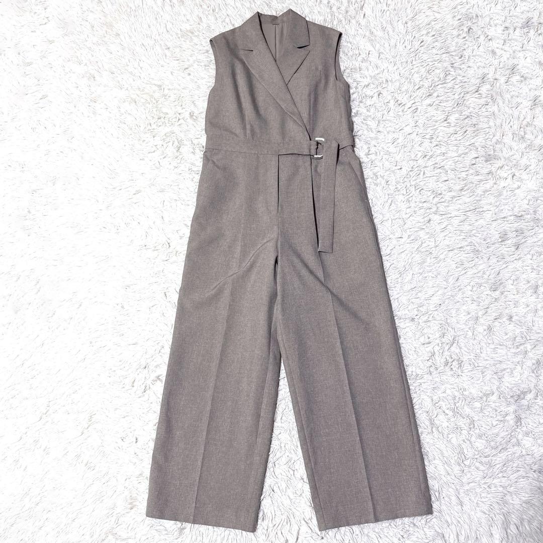 ✨極美品✨Mila Owen ピークドラペルジャケットライクオールインワン S