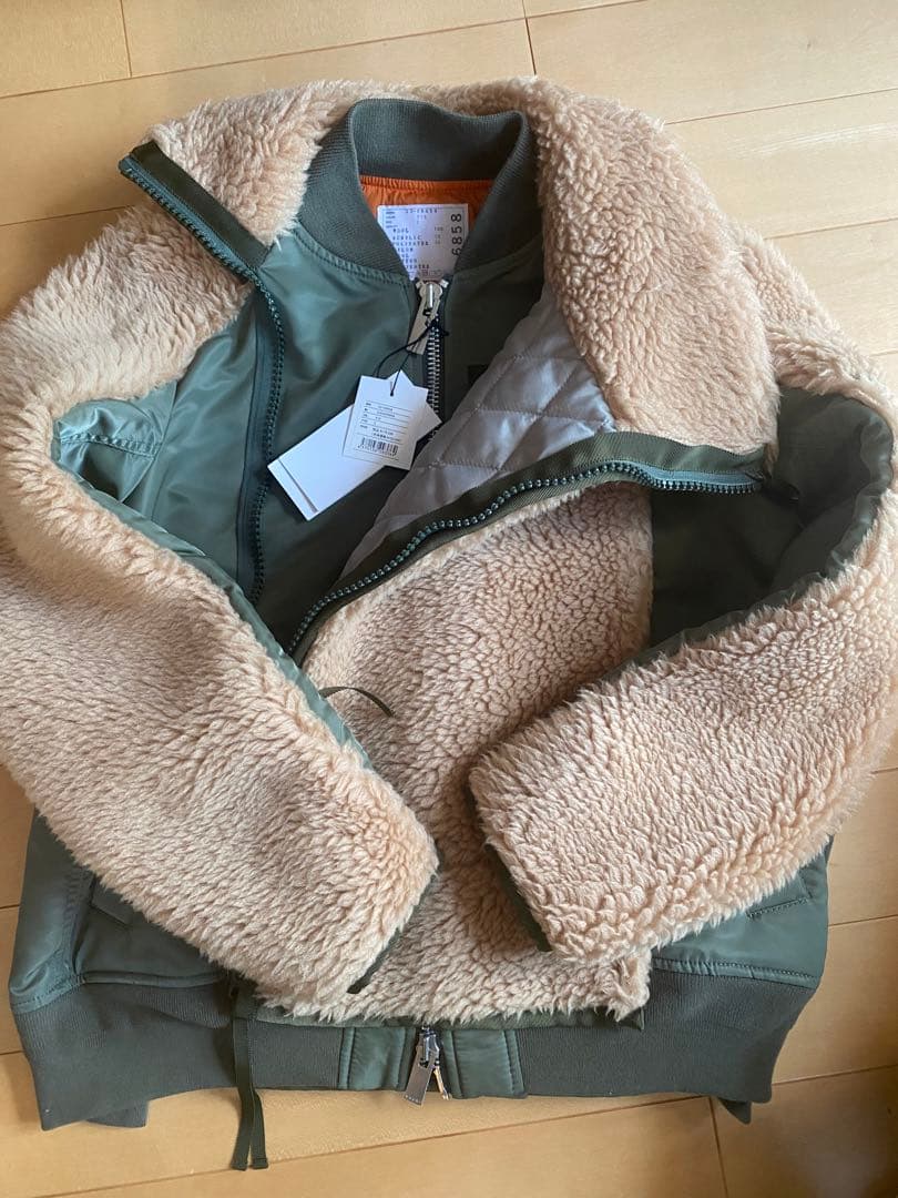 sacai Faux Shearling アウター　2 ブルゾン　コート