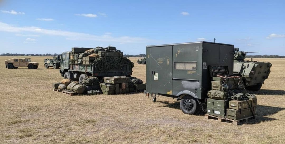 ミリタリー仕様 牽引トレーラー アメリカンガレージ コンテナボックス カーゴ