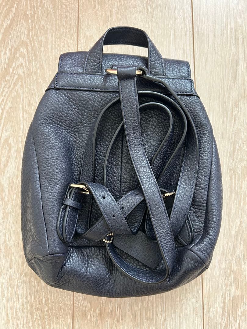 COACH ブラックレザー リュック