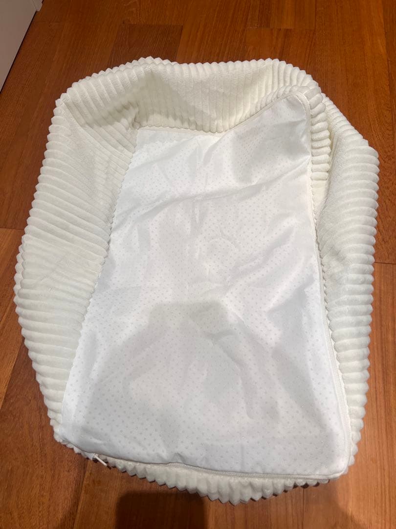 【LOOSY 2人掛けビーズソファ Ivory】＋ビーズオットマンカバー