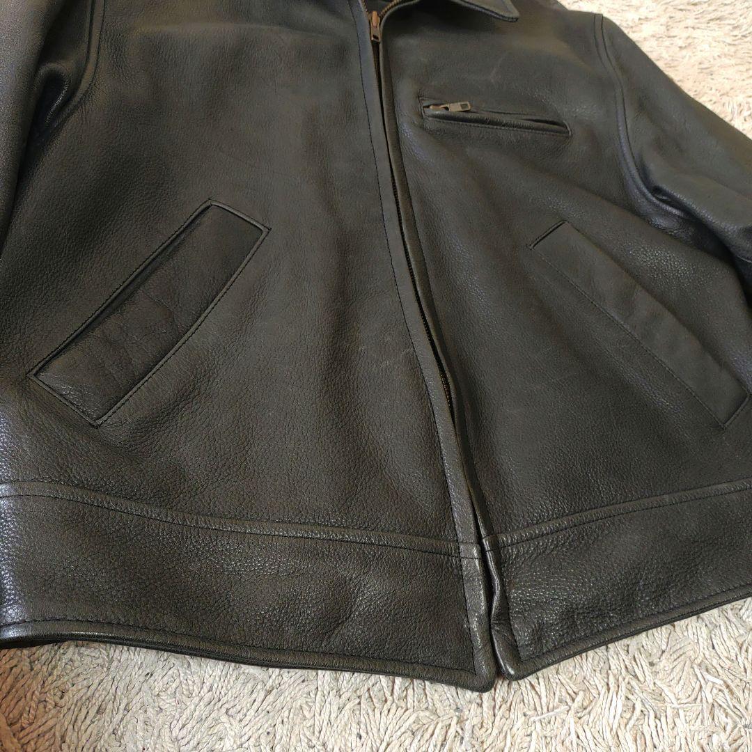 【牛革】Paul Smith　ポールスミス　レザージャケット　ブラック　メンズ