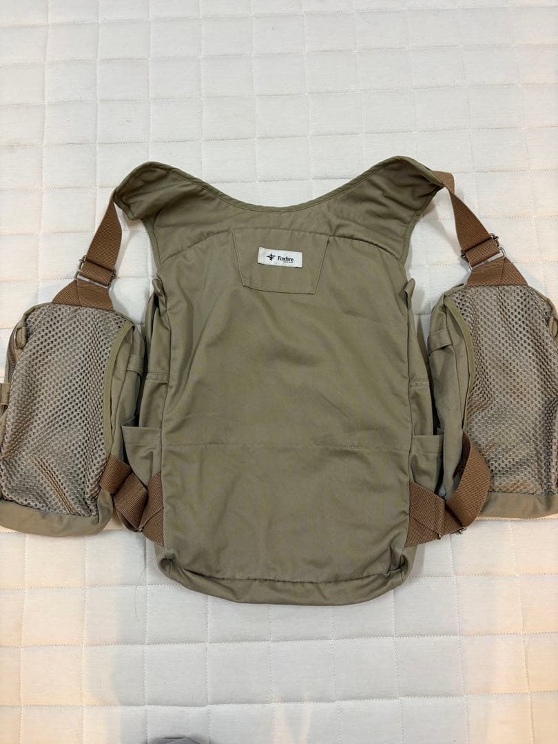 フィッシングベスト Foxfire バーチカルタックルベスト フリー　カーキ