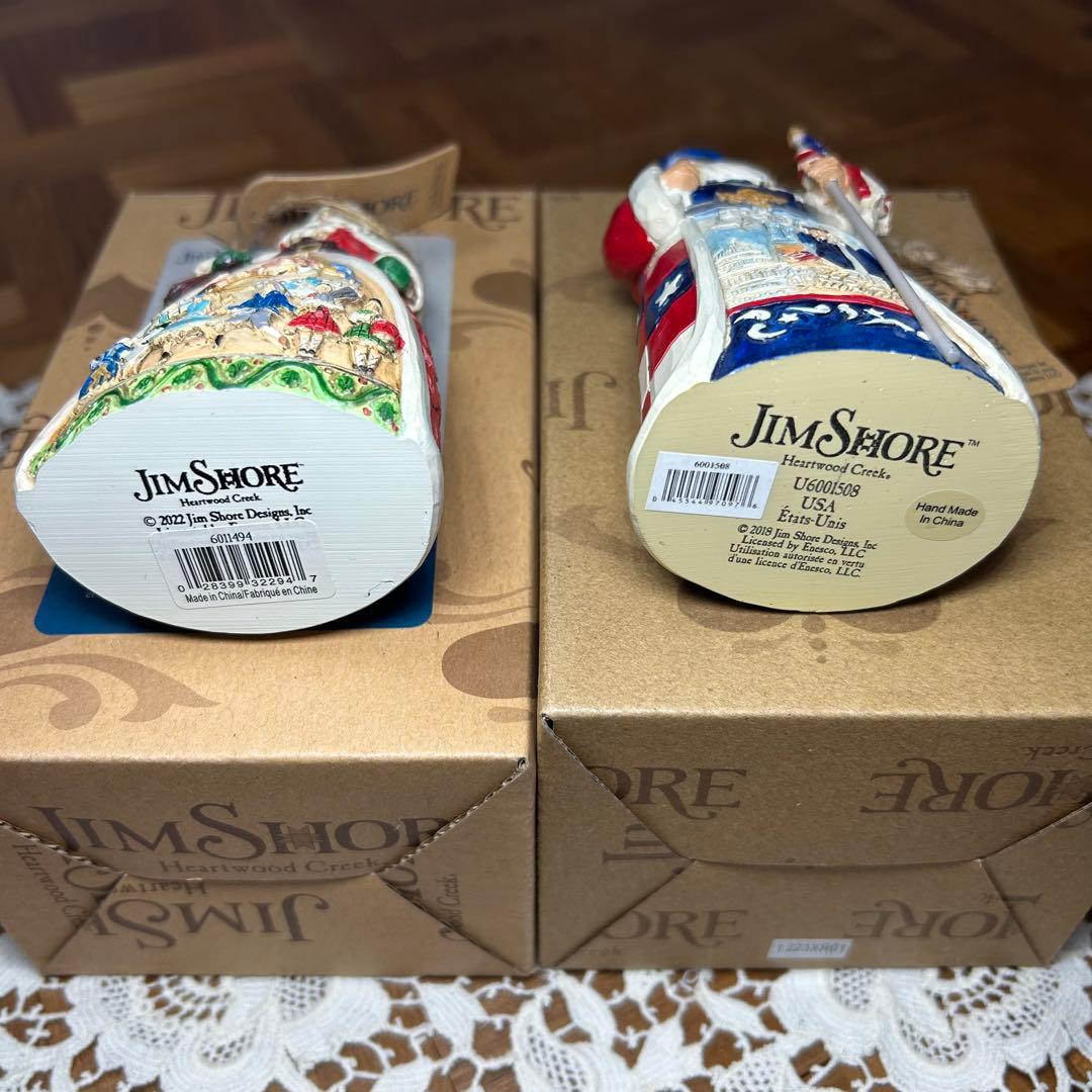 ジムショア　エネスコ　サンタ　クリスマス　オーナメント　JIMShore 2体