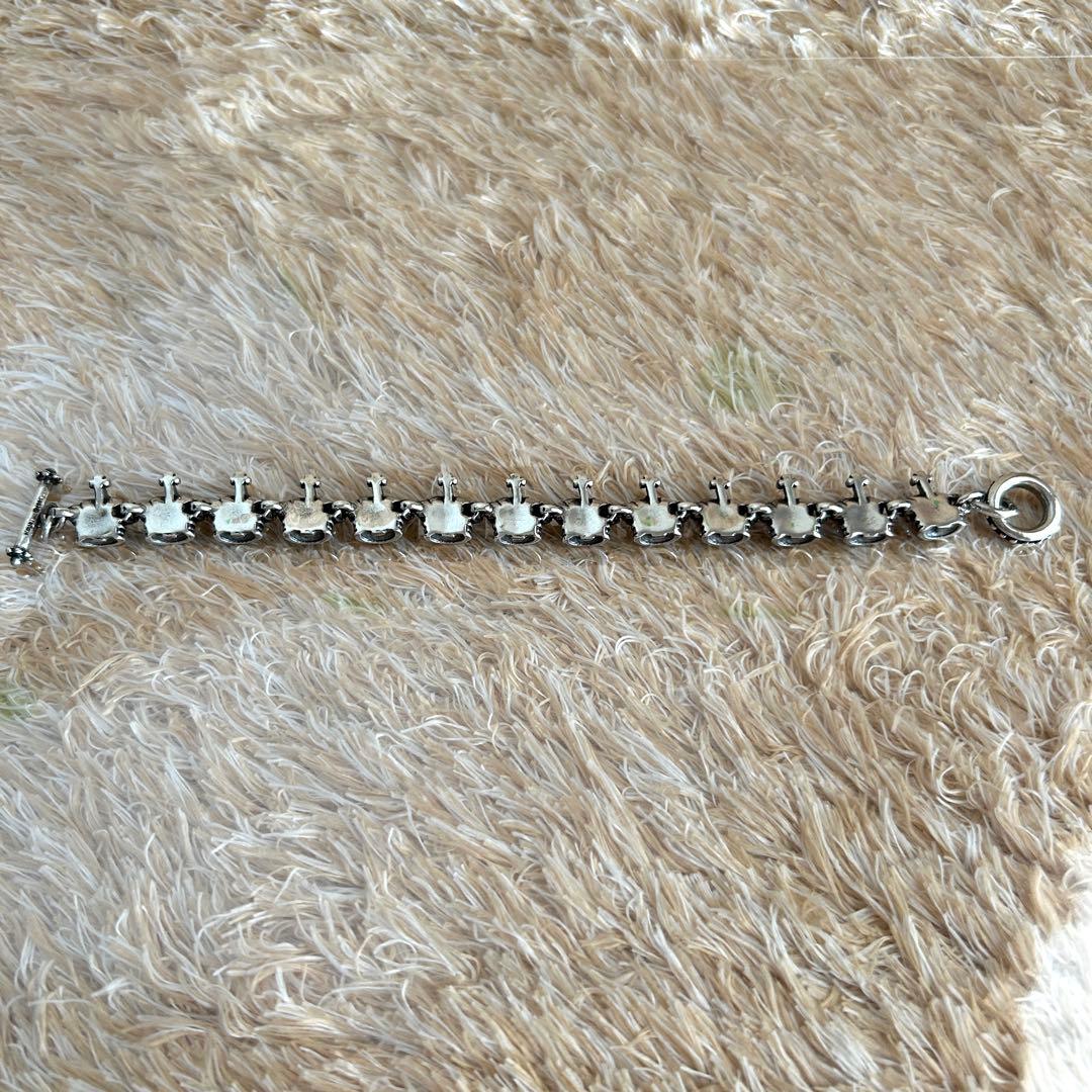 美品✨ ロイヤルオーダー クラウン リンク シルバー ブレスレット Tバー