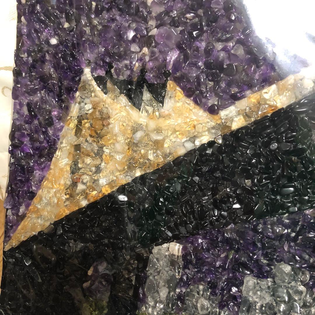 天然石壁掛け　マンハッタンの夜