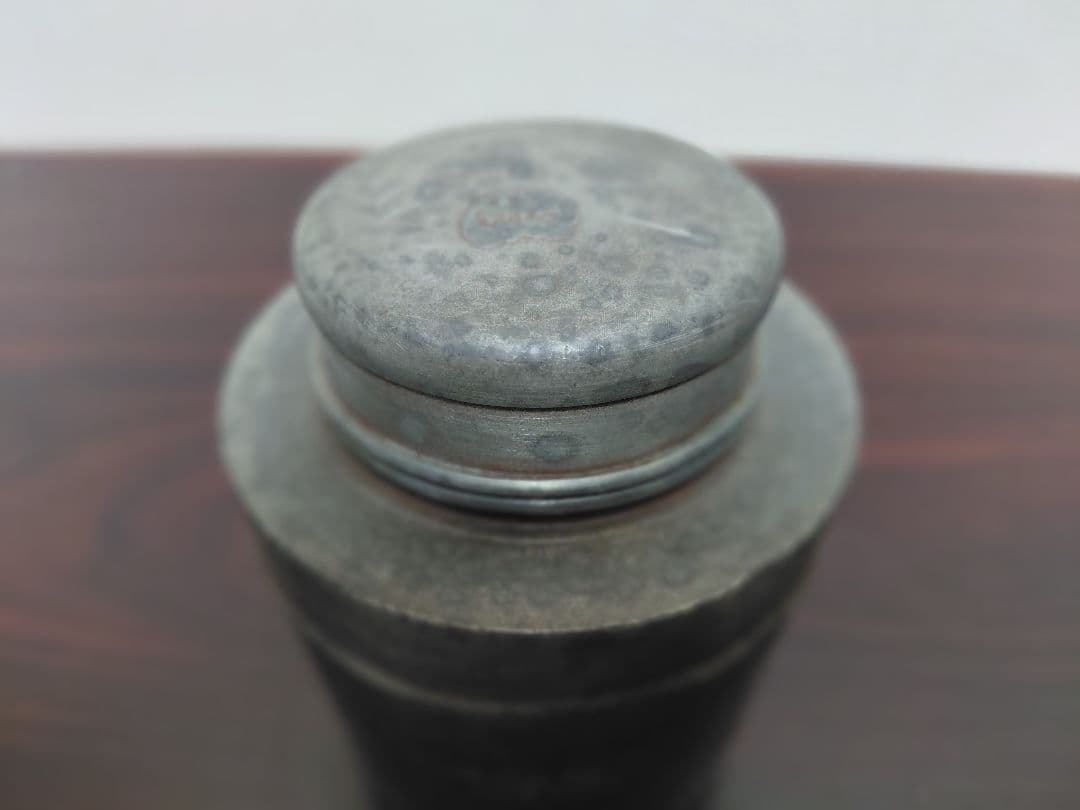 古い錫　茶壺　茶入　茶道具