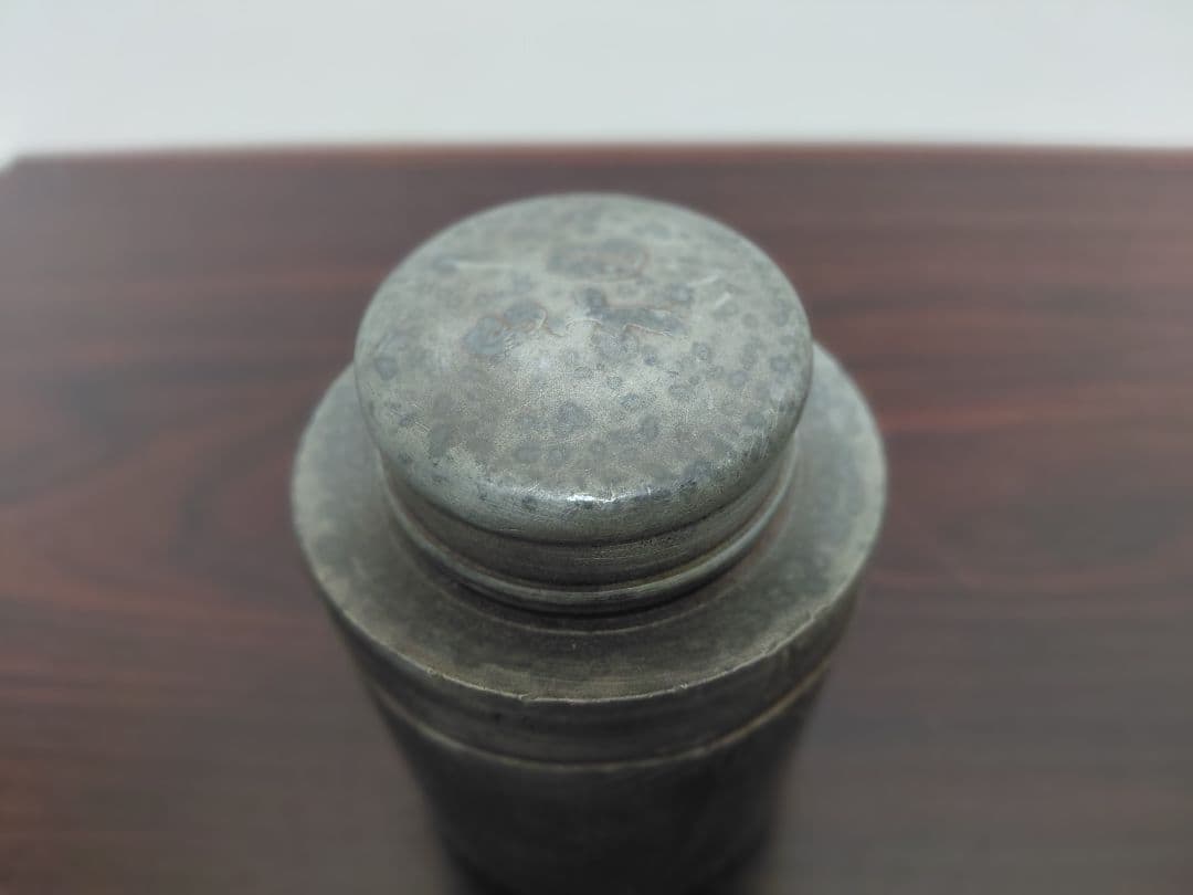 古い錫　茶壺　茶入　茶道具