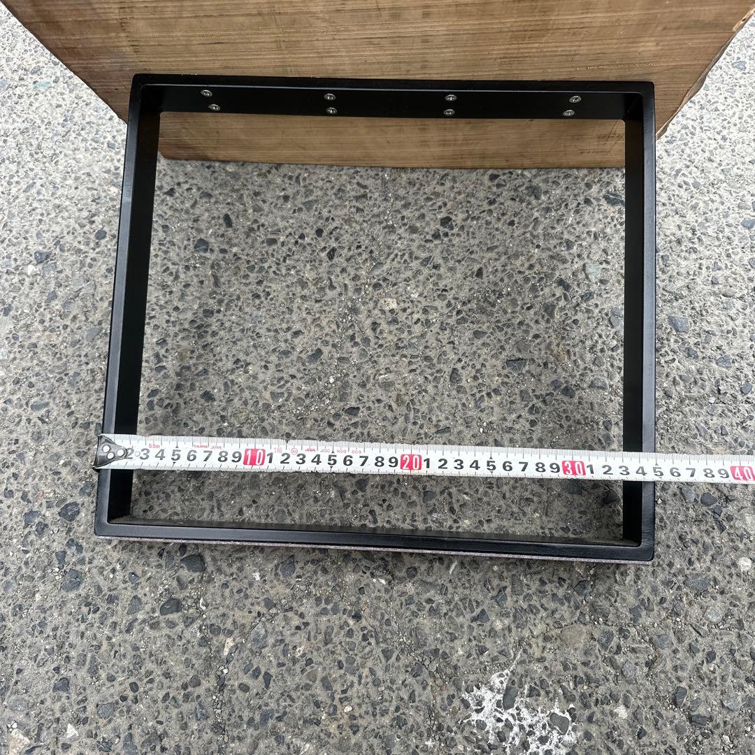 一枚板　テーブル　無垢　アイアン脚　ベンチ　ローテーブル　耳付き　座卓　山小屋