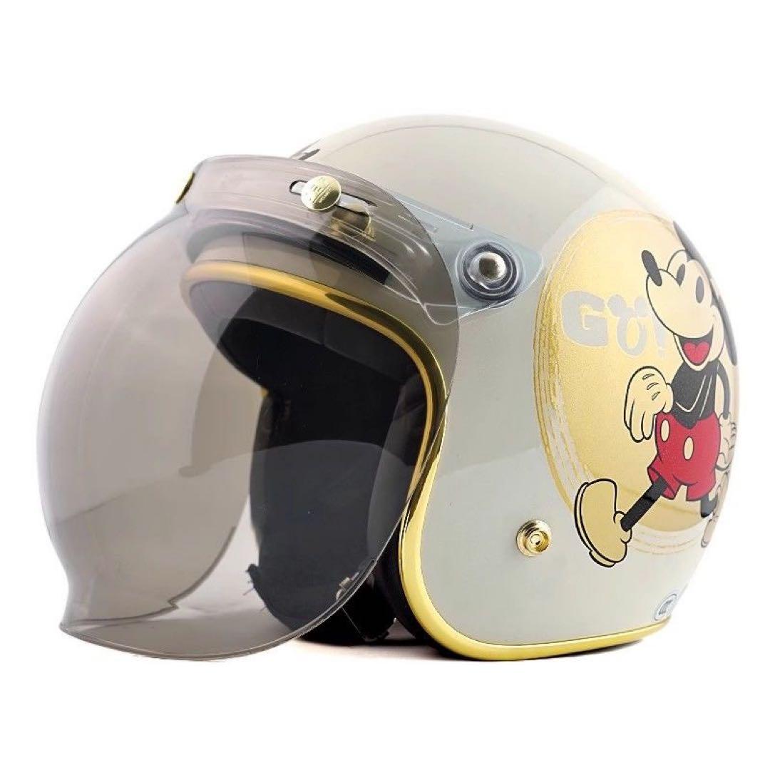 ミッキーマウスジェットヘルメットキャラクター バイクヘルメット可愛いヘルメット