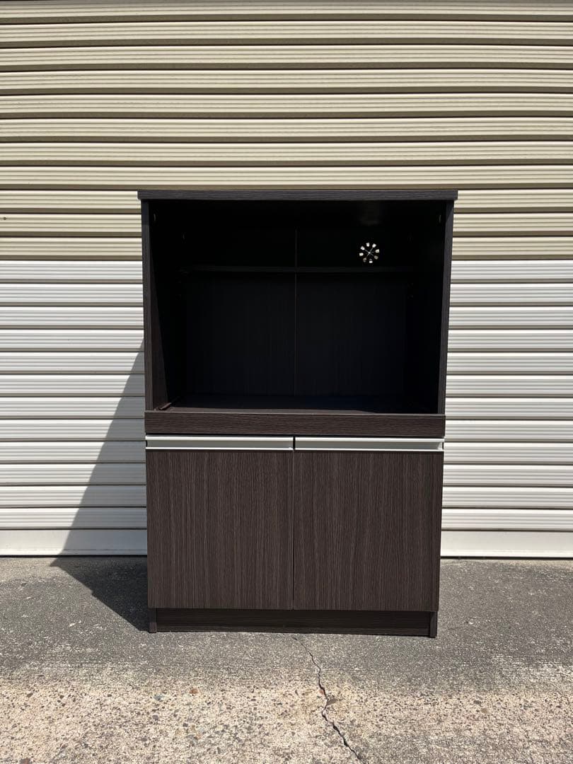 中古 キッチンボード レンジボード 収納 スライド式 キッチンシェルフ
