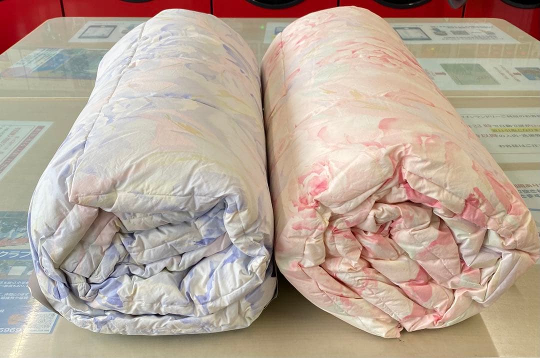 【丸八真綿】　肌掛け羽毛布団　シングルサイズ２枚　羽毛布団ペア