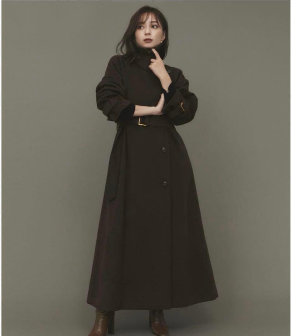 anuans アニュアンス　ウールロングトレンチコート