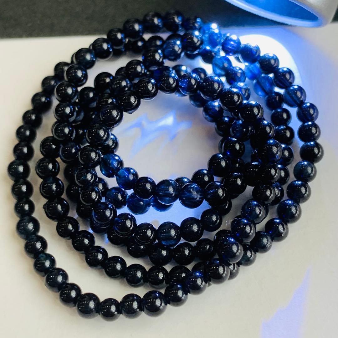 インディゴライトトルマリンブレスレット　ネックレス兼用　希少　ハイランク品