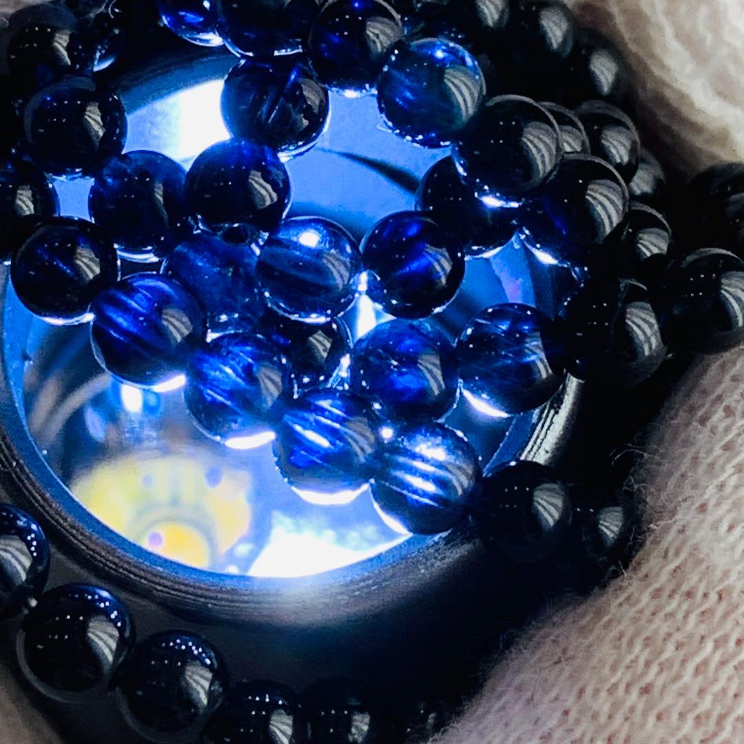 インディゴライトトルマリンブレスレット　ネックレス兼用　希少　ハイランク品