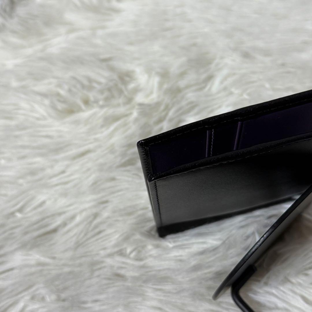 新品未使用⭐️　エッティンガー　マネークリップ　二つ折り財布　パープルコレクション