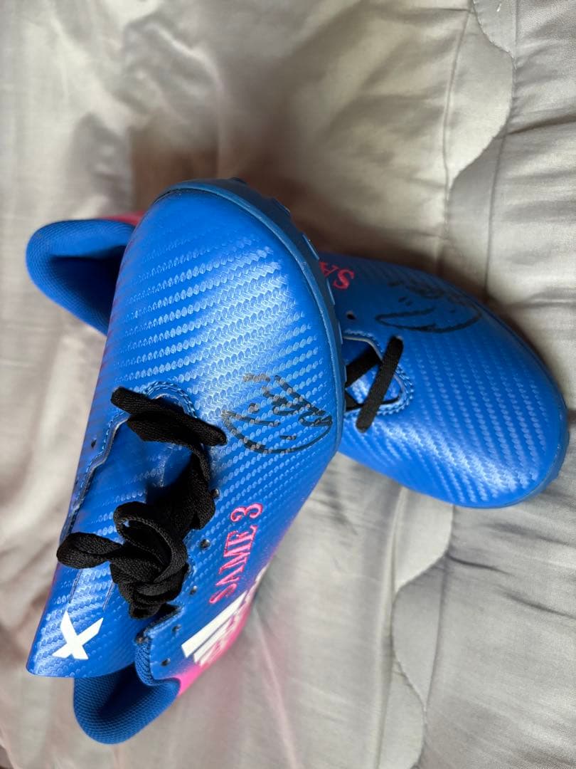 大宮アルディージャVENTUS★鮫島彩選手直筆サイン入り刺繍スパイク★アディダス