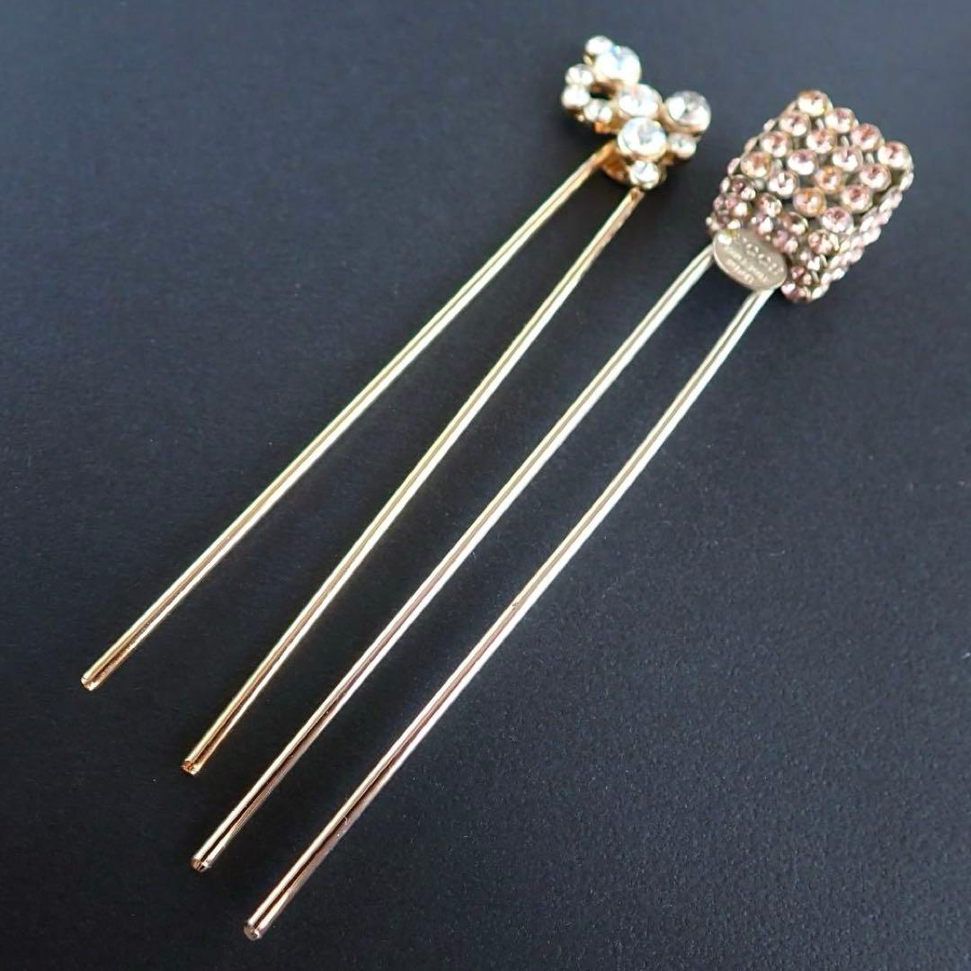 【2本セット】acca アッカ スティック 2つセット ヘアピン スワロフスキー