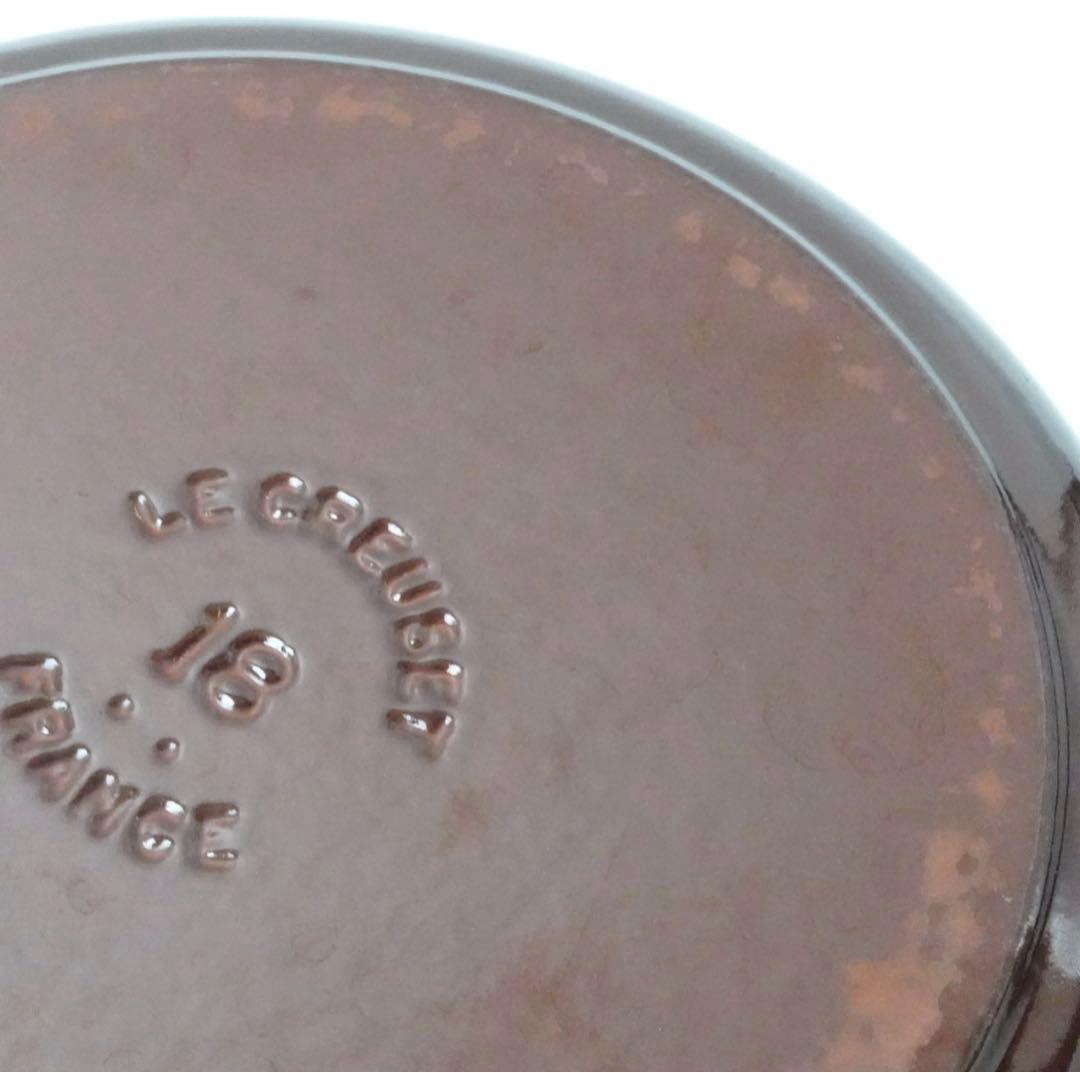 【美品】LE CREUSET　ココット ロンド チェスナット　18cm