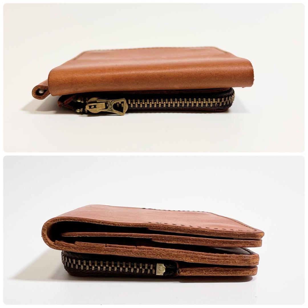 《希少》SLOW マネークリップ コンパクトウォレット 型押しロゴ