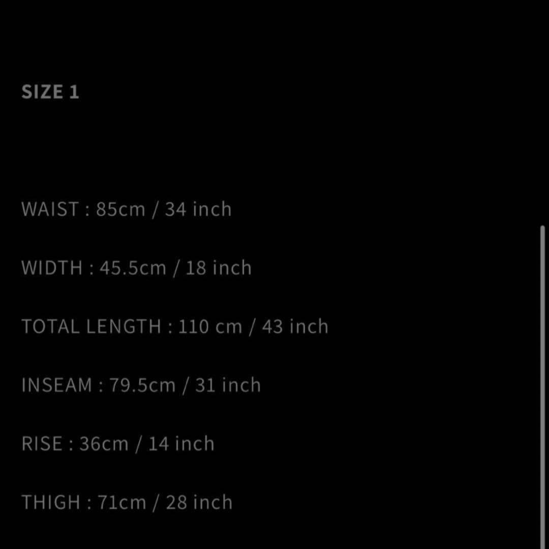 パンツ OZZYSVISION Denim Trackie 1