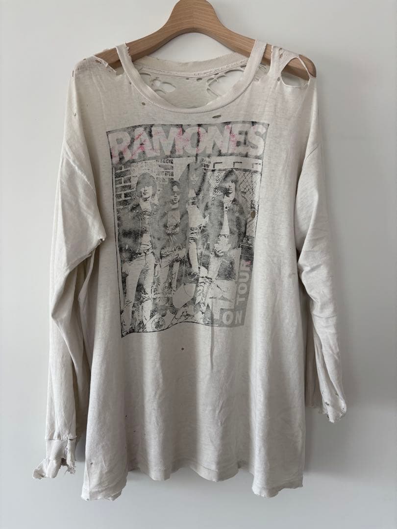 ビンテージ Ramones ロング Tシャツ XL レア ボロ ラモーンズ