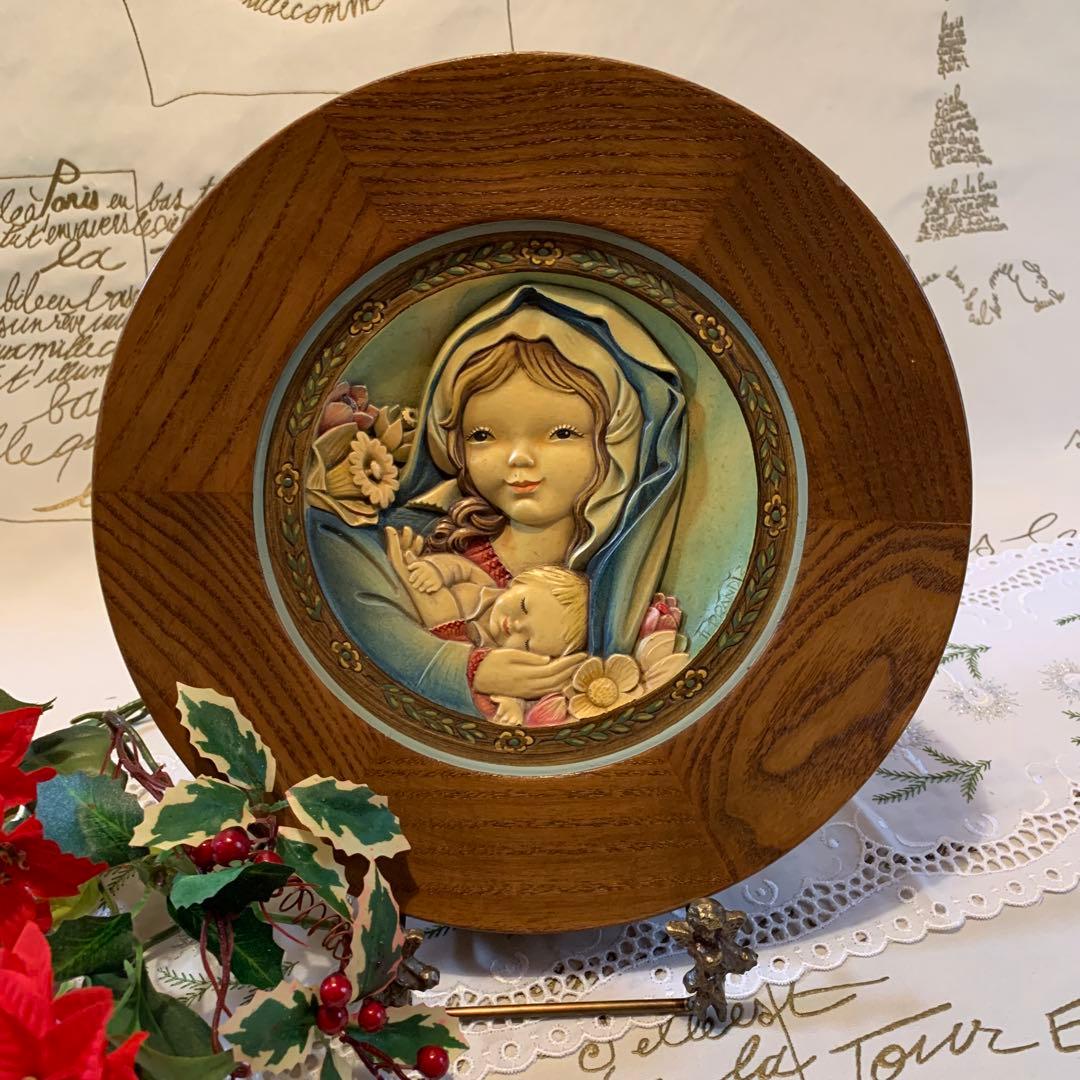 アンリ人形　ビンテージ1974年Mother's Day木製プレート！可愛い！