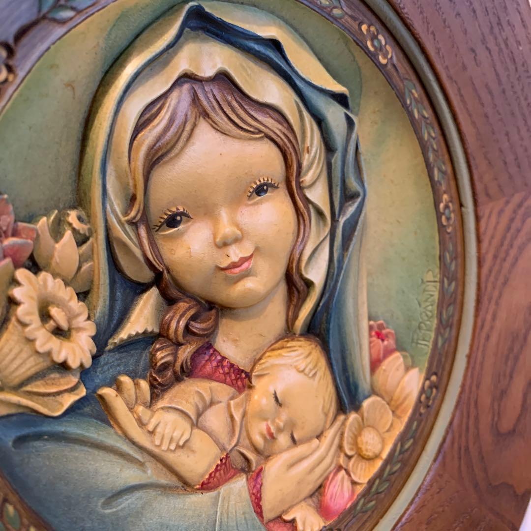 アンリ人形　ビンテージ1974年Mother's Day木製プレート！可愛い！