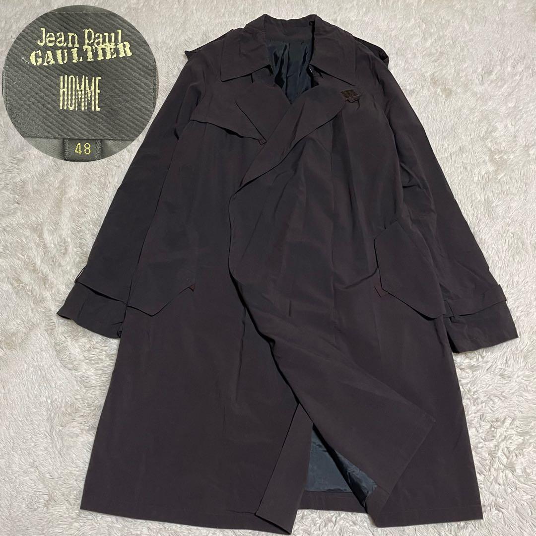 ジャンポールゴルチェオム オンワード樫山 ロングトレンチコート ブラウン 48