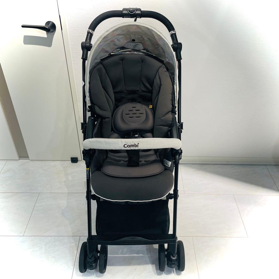 【超美品】コンビ ベビーカー スゴカルa 4キャス コンパクトダイヤモンドグレー