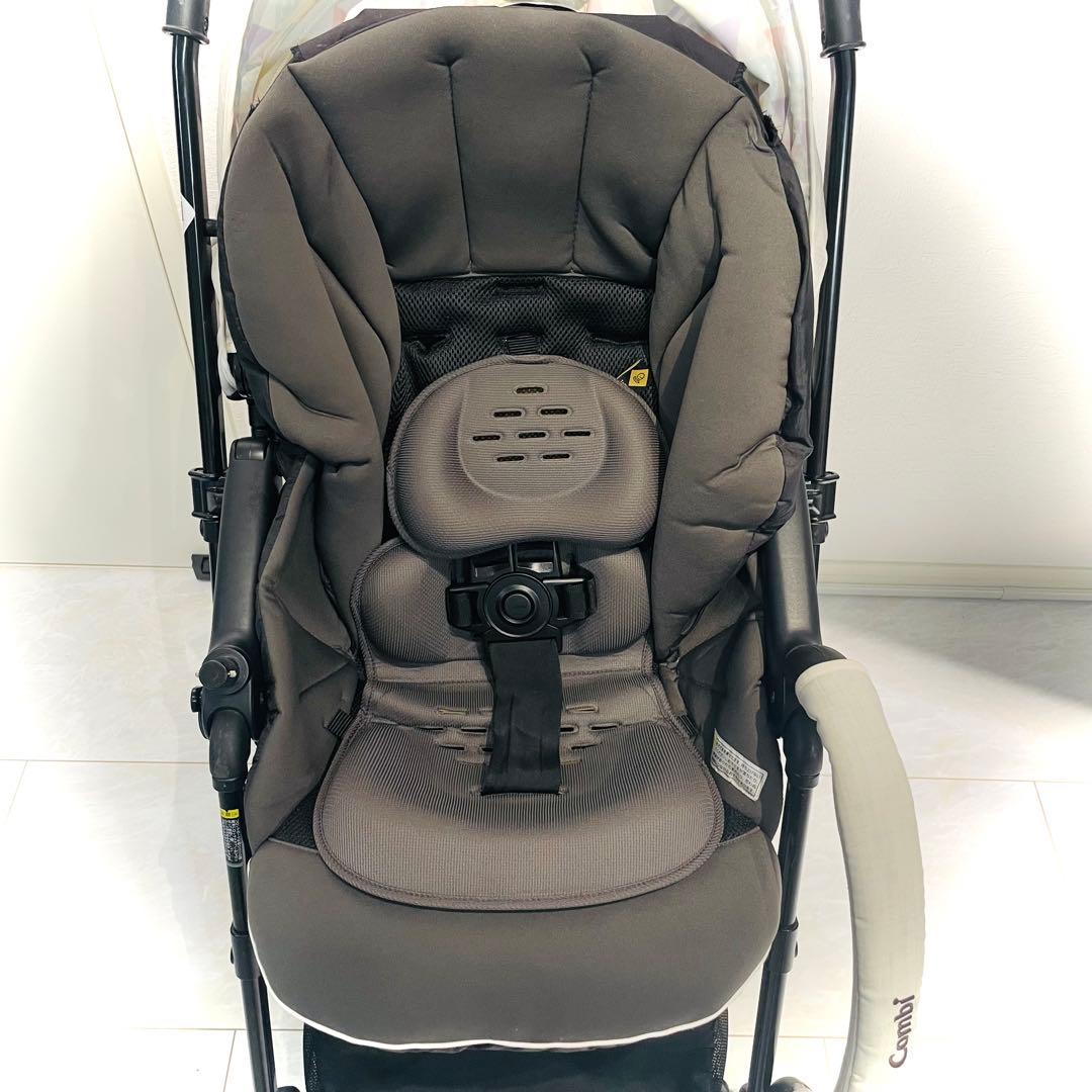 【超美品】コンビ ベビーカー スゴカルa 4キャス コンパクトダイヤモンドグレー
