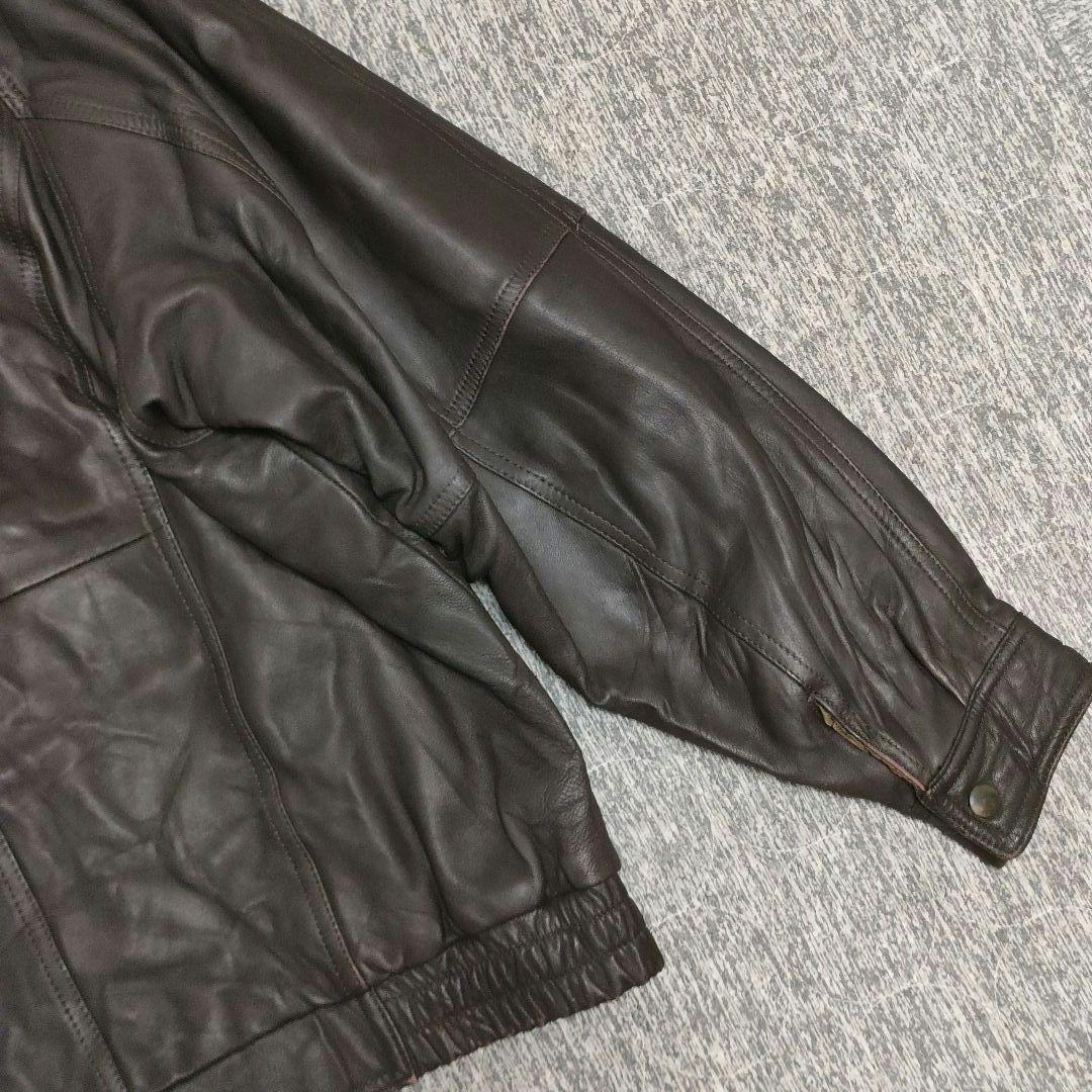 90s Vintage フライトジャケット A-2 短丈 本革 レザー M 羊革