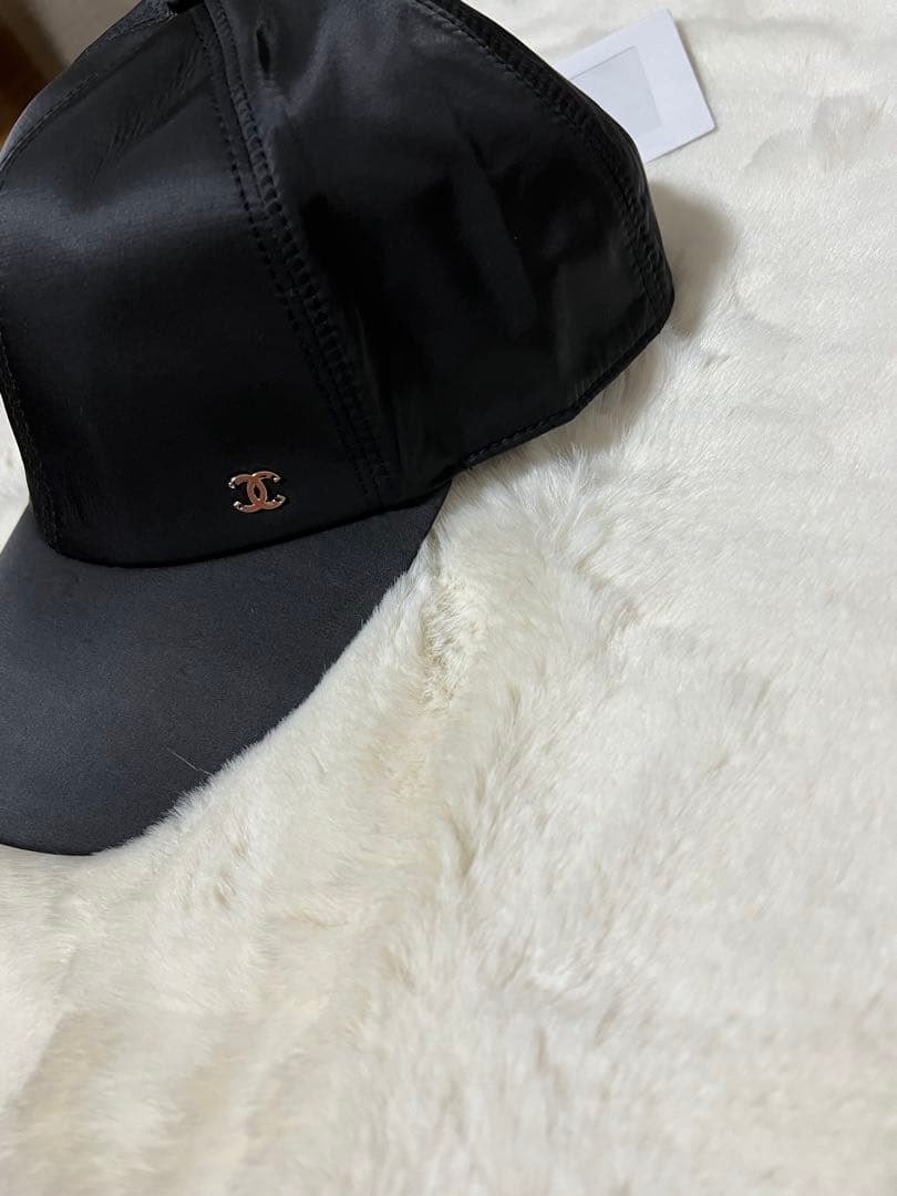 シャネル ノベルティ帽子　キャップ　ブラック※箱はつきません