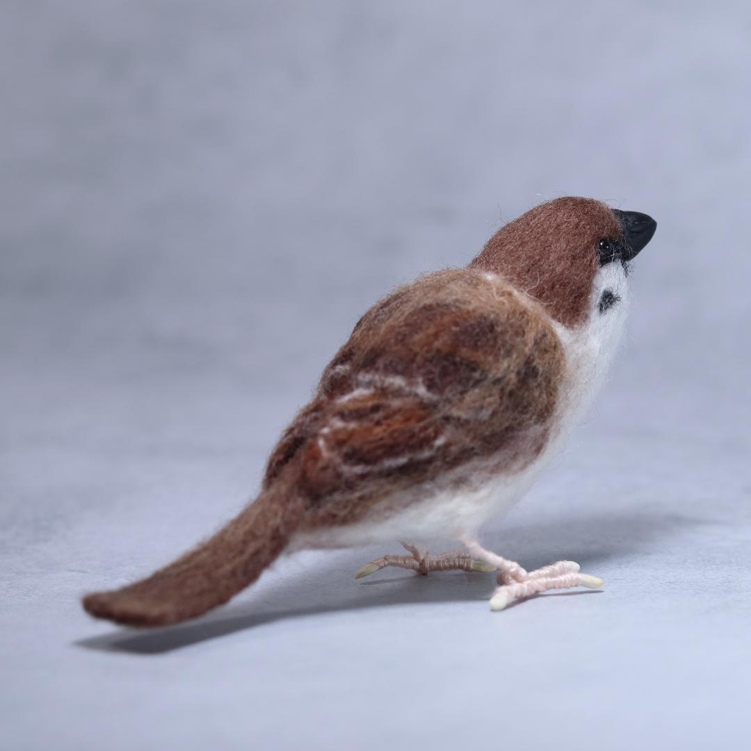 羊毛フェルト yuriさま　スズメ2羽　ハンドメイド　オーダー