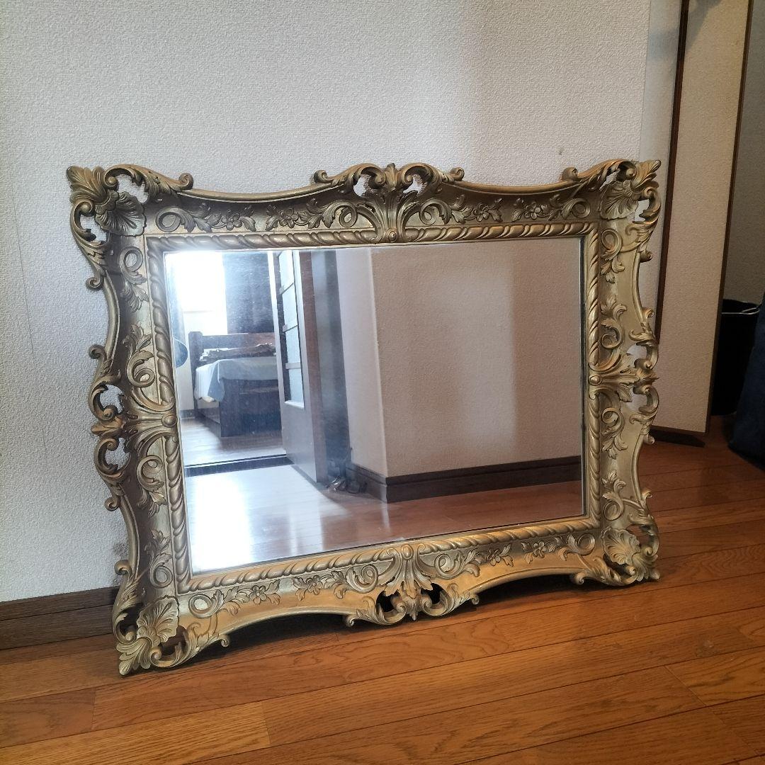 クラシック　アンティーク　壁掛け鏡　ミラー　京都