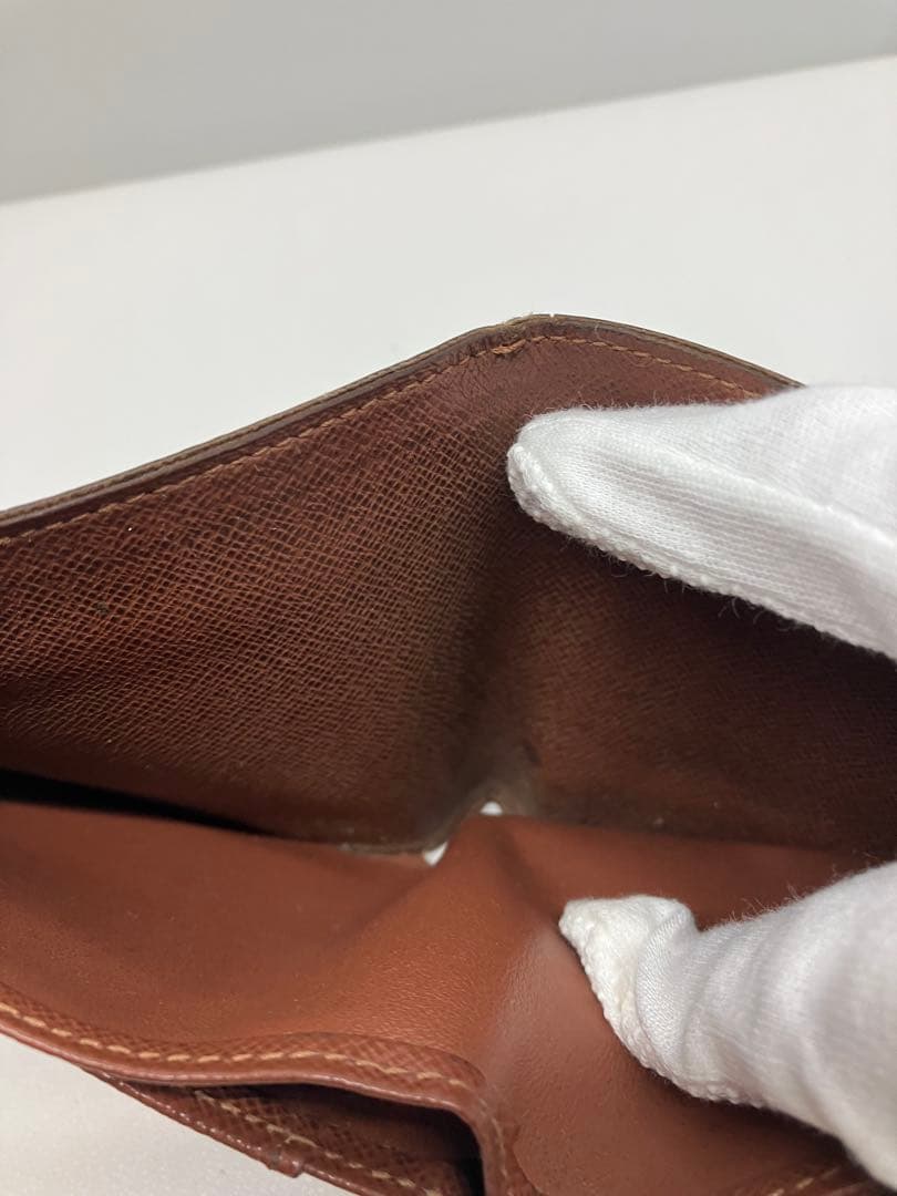 C0203)ルイヴィトン モノグラム 二つ折り財布