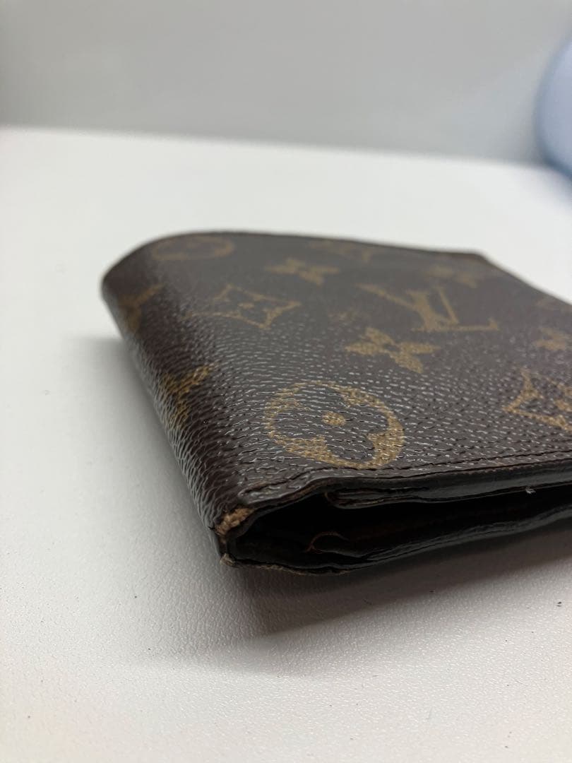 C0203)ルイヴィトン モノグラム 二つ折り財布