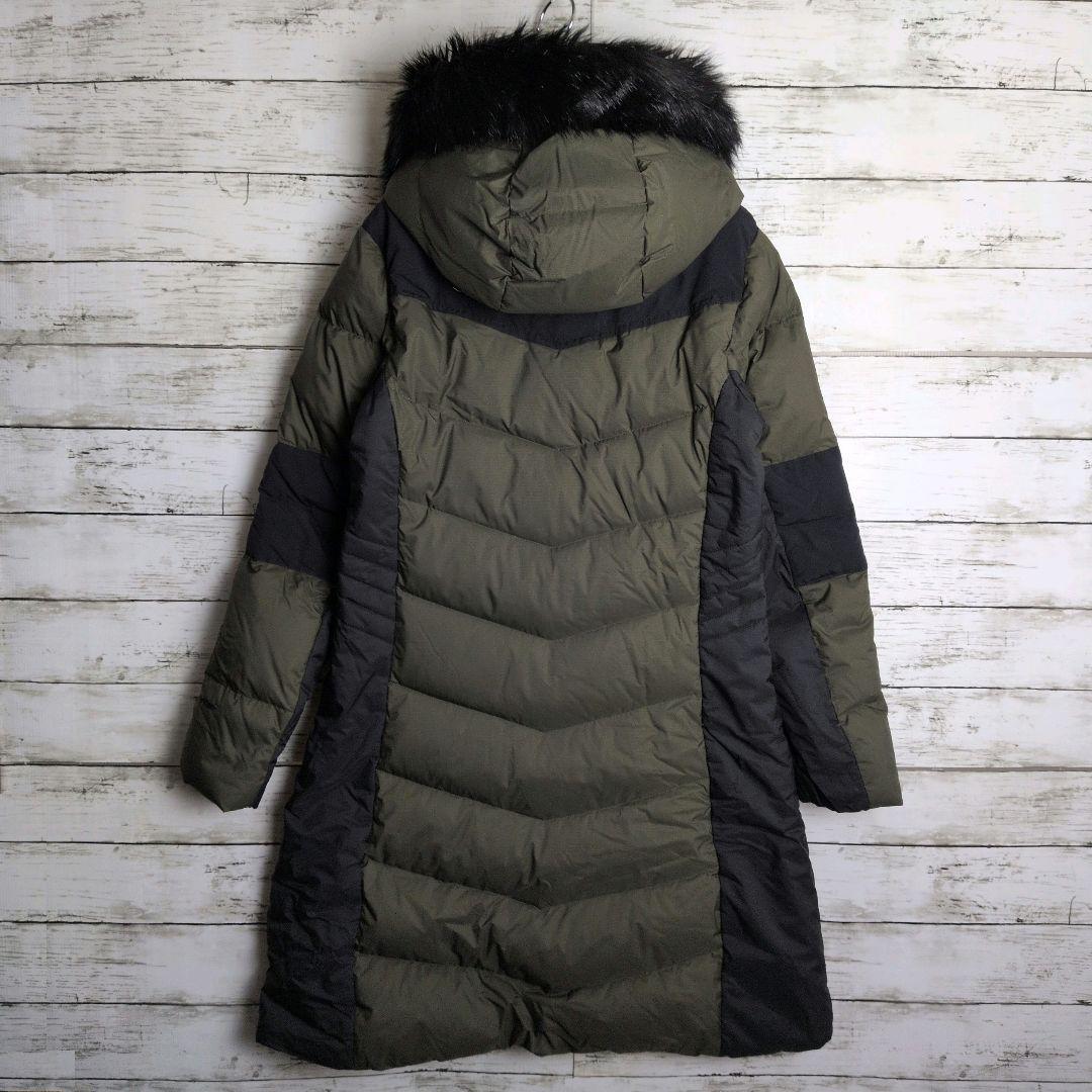 ノースフェイス ダウンジャケット ハイベントロングコート 刺繍ロゴ ファー