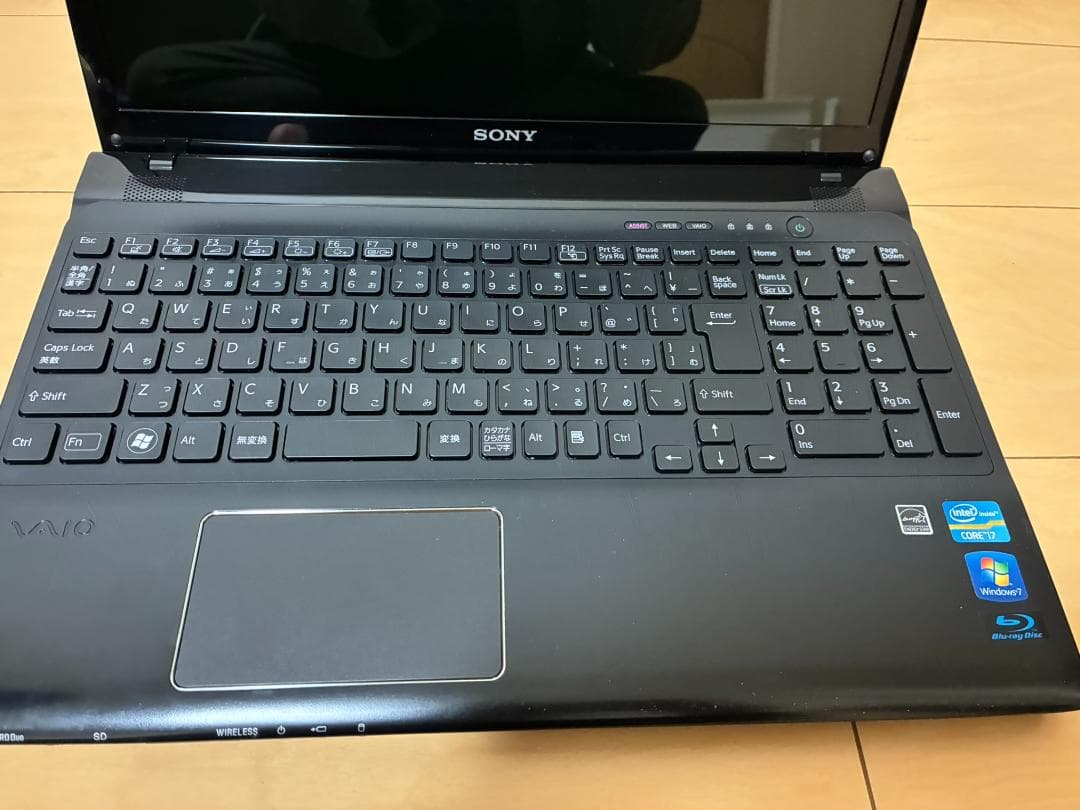 SONY VAIO ノートPC SVE151B11N SSD換装済