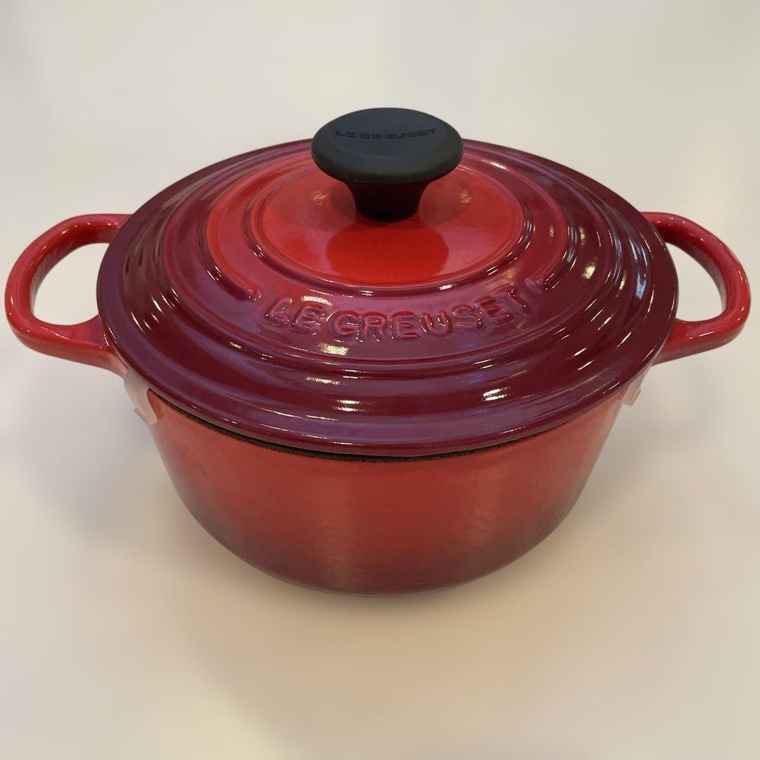 LE CREUSET 廃盤ココットロンド18cm両手鍋 取扱説明書付き