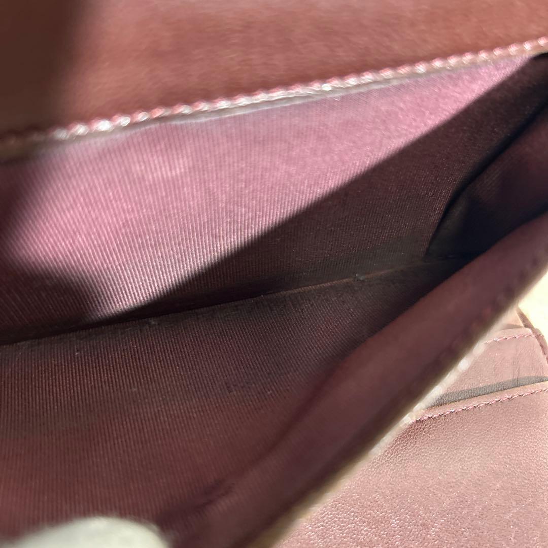 CHANEL ココマーク ラムスキン マトラッセ 三つ折り 長財布