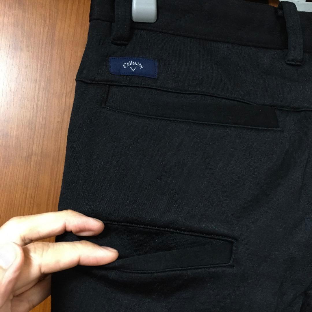美品　キャロウェイ　ゴルフ　中綿　パンツ　M　黒　callaway GOLF