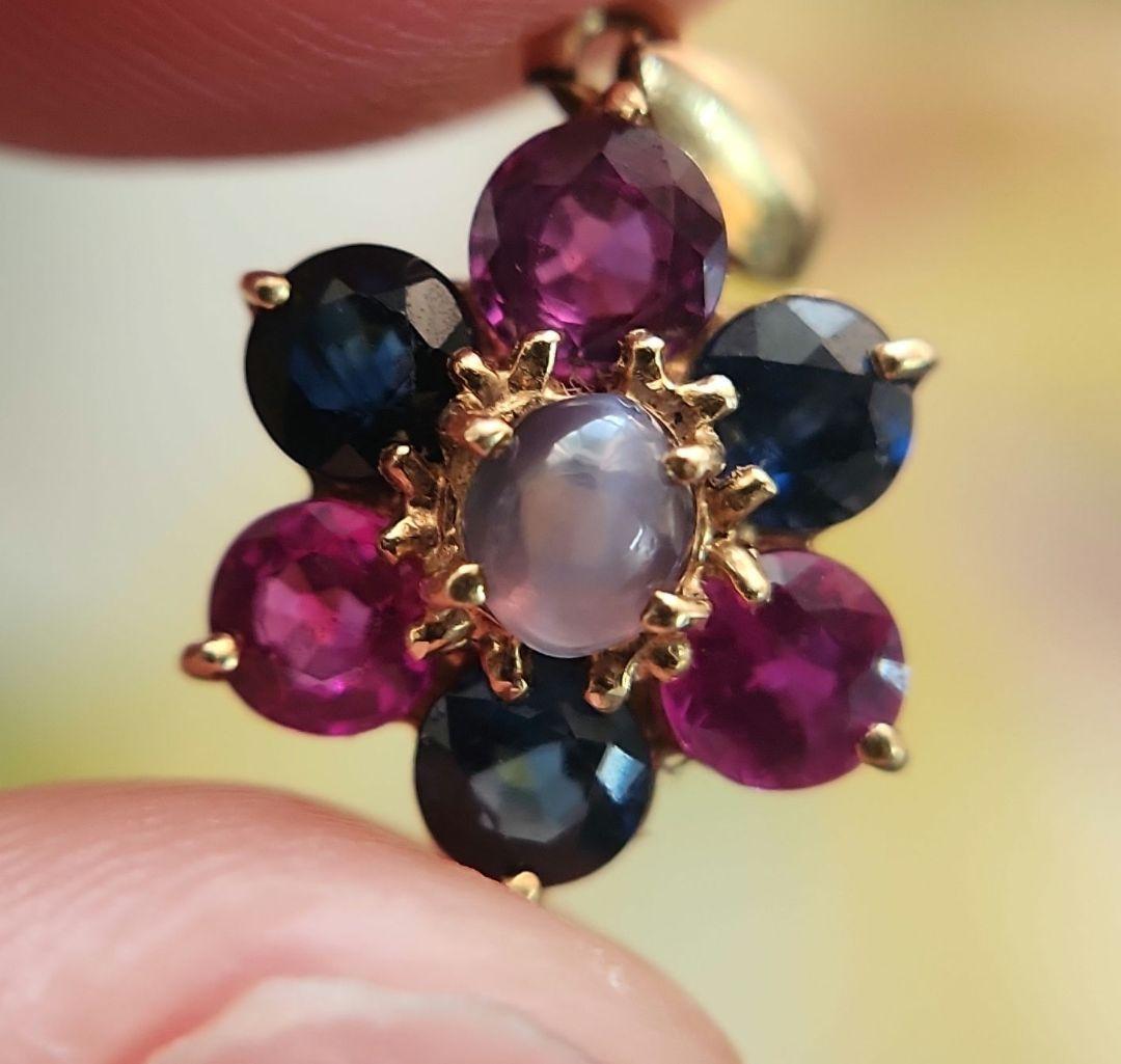 非加熱天然アレキサンドライトキャッツアイK18 ネックレストップ 0.252ct