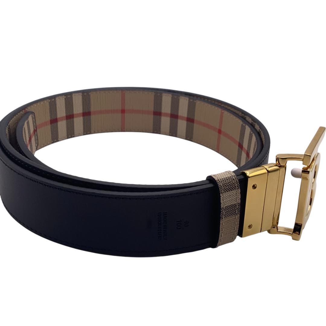 美品★Burberry　バーバリー　ベルト　リバーシブル101-111cm