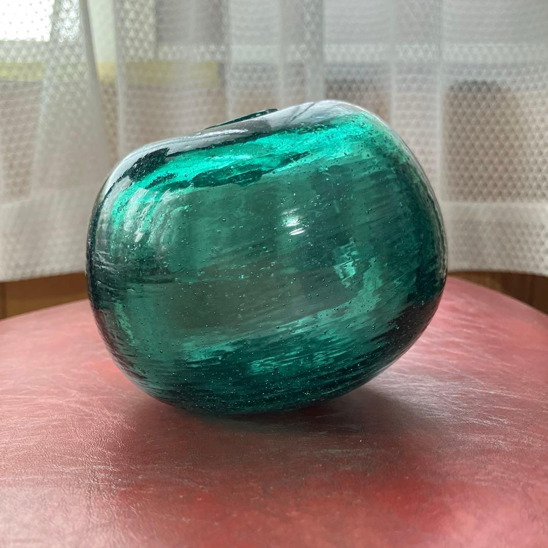 浮き玉　ガラス玉　楕円球